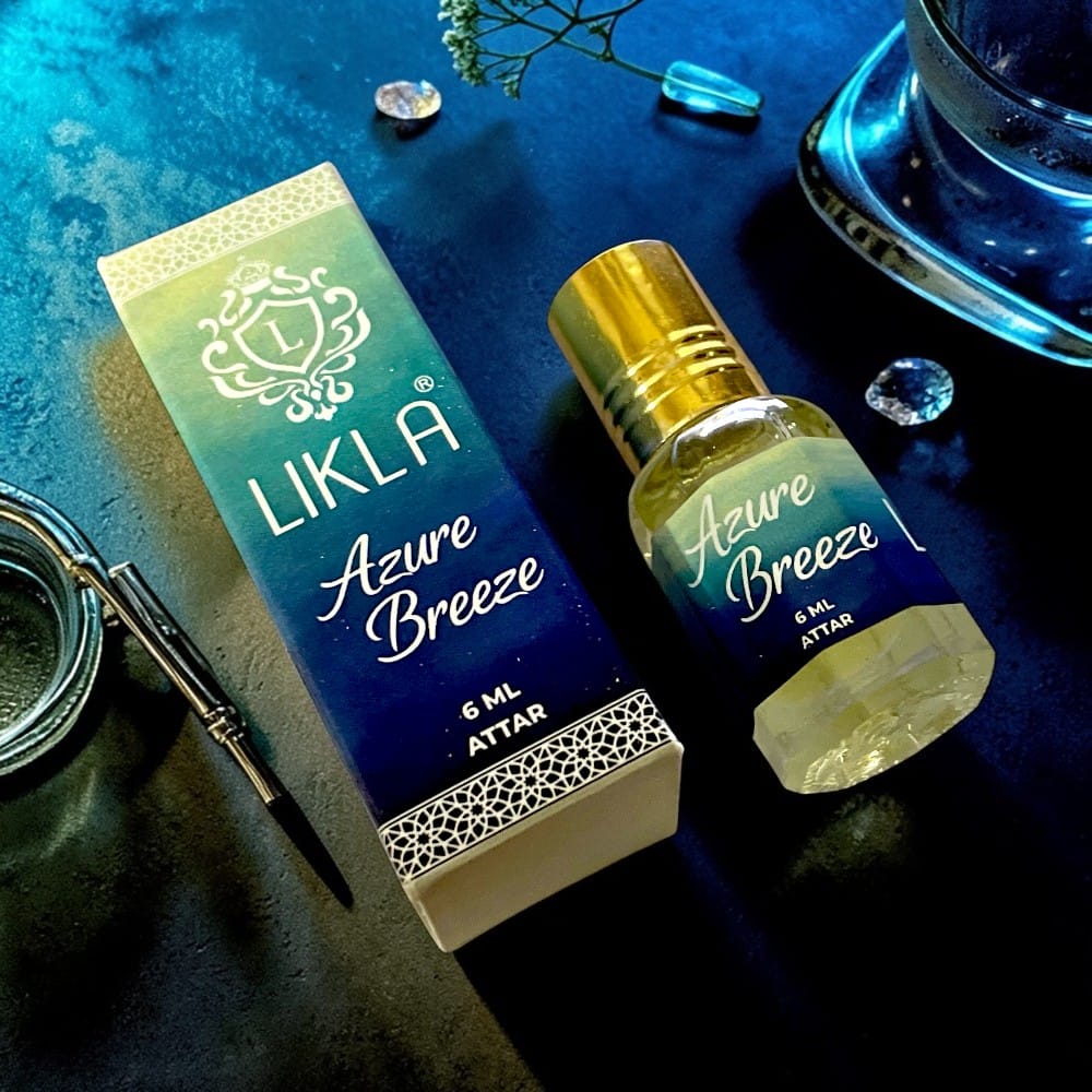 Azure Breeze 6ml Attar by Likla – Long Lasting Aquatic Roll On