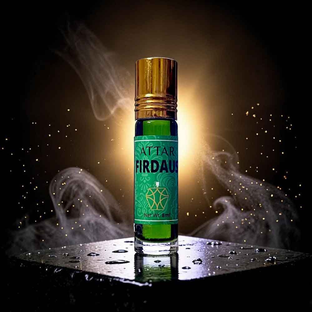 Likla Firdaus Roll On Attar 8ml – Fresh Green Herbal Long Lasting Perfume Oil