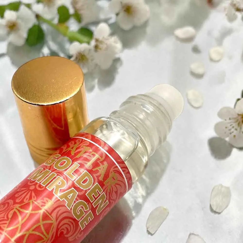 Likla Golden Mirage Roll On Attar 8ml – Warm Floral Long Lasting Perfume Oil - Image 4