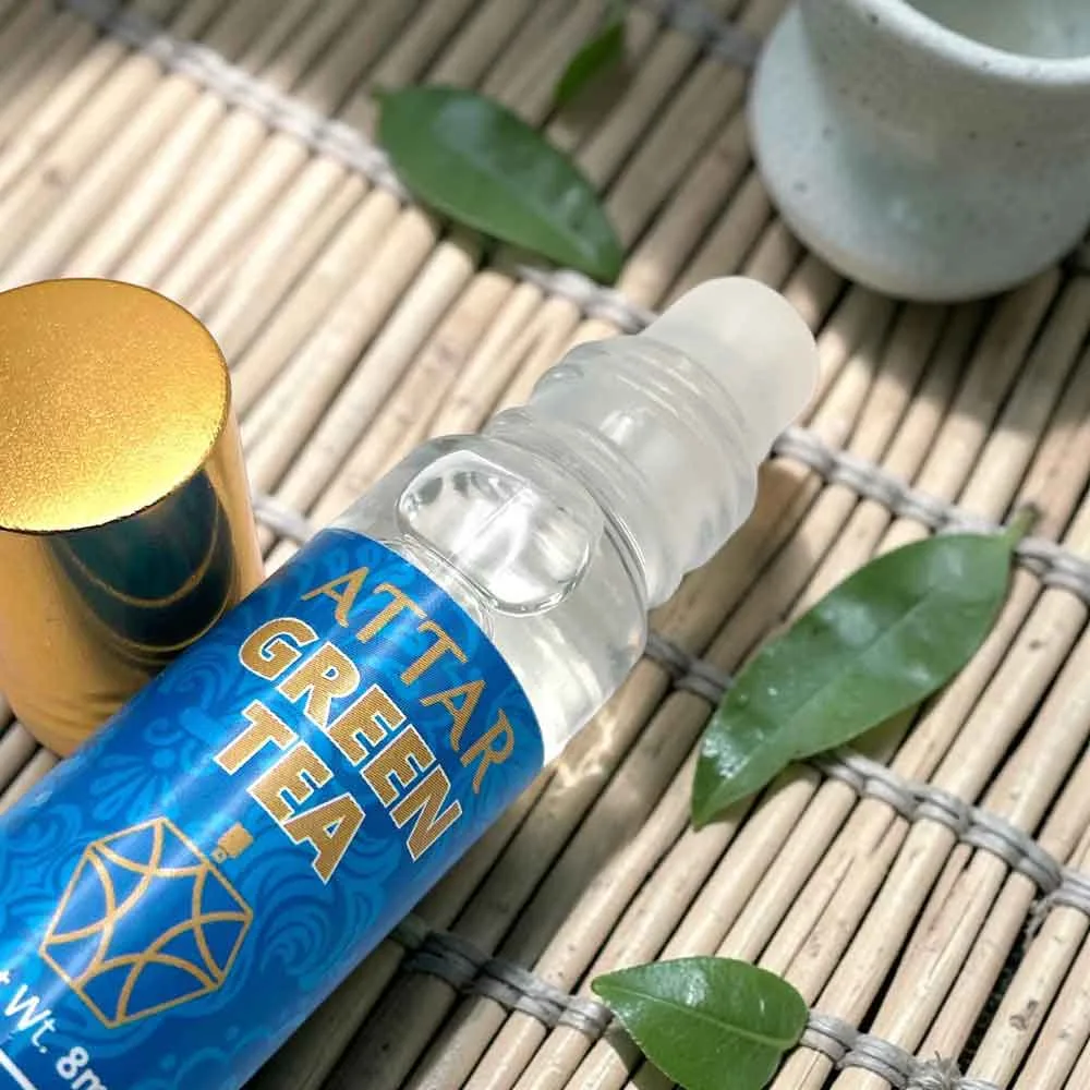 Likla Green Tea Roll On Attar 8ml – Fresh Citrus Green Tea Long Lasting Perfume Oil - Image 3