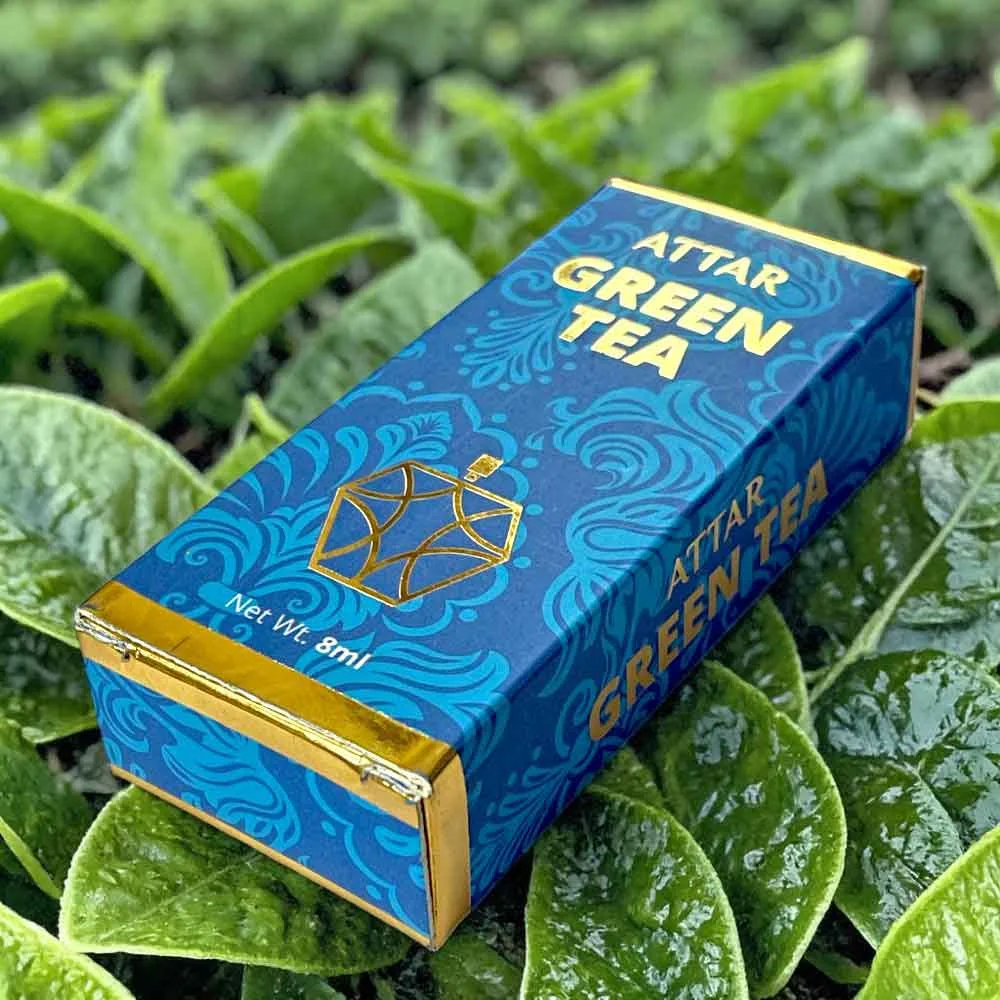 Likla Green Tea Roll On Attar 8ml – Fresh Citrus Green Tea Long Lasting Perfume Oil - Image 4