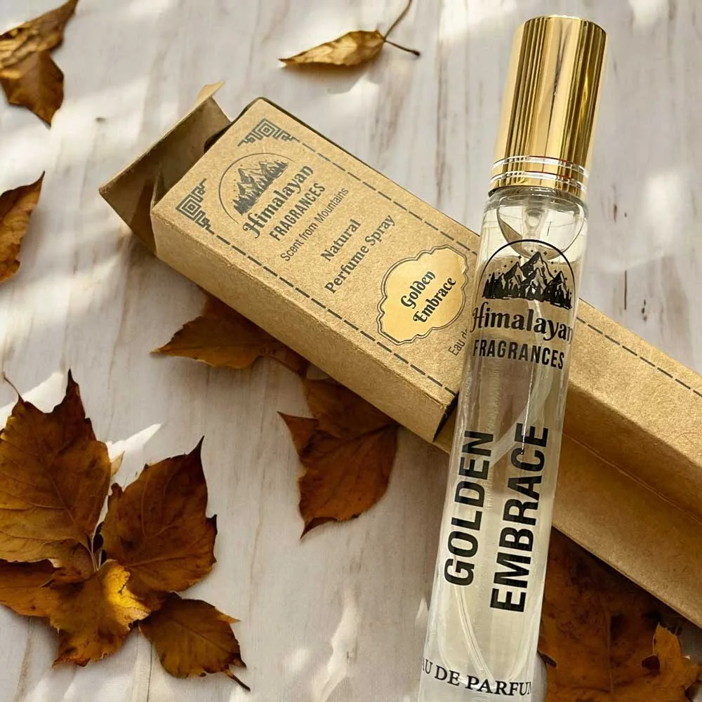 Himalayan Fragrances Golden Embrace 10ML Perfume Spray – Warm Luxurious Unisex Perfume - Image 2